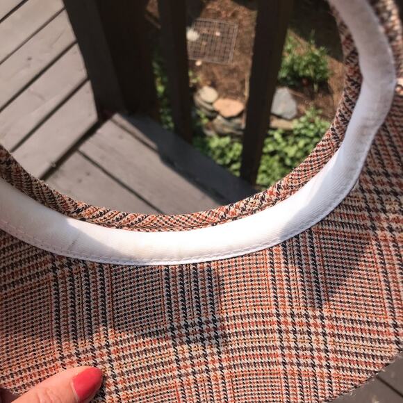 TAIL Plaid Brown Golf Visor - Picture 4 of 5